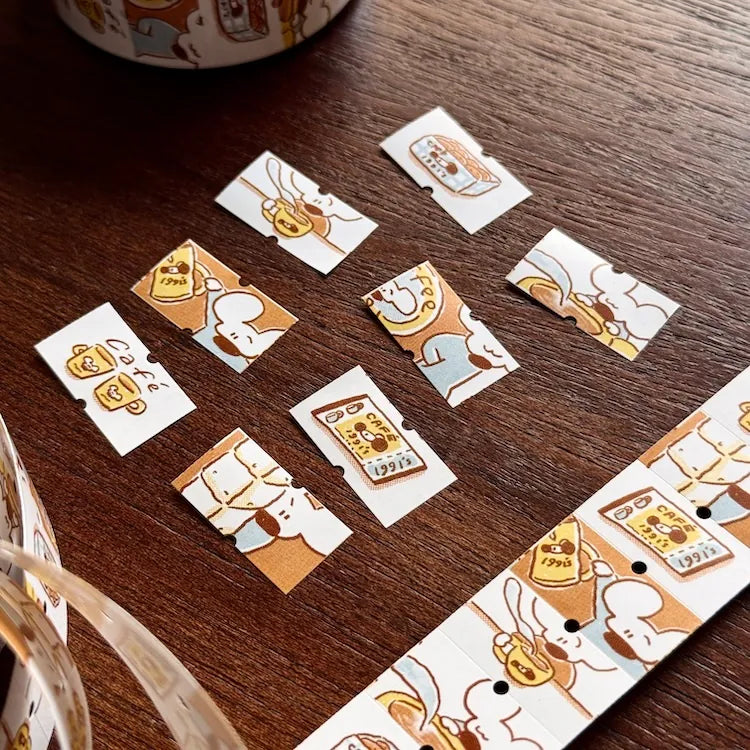 1991w2992 Label Sticker Roll / Coffee Day