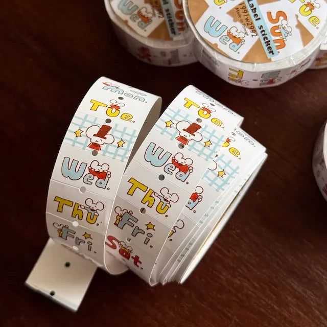 1991w2992 Day by Day Label Sticker Roll