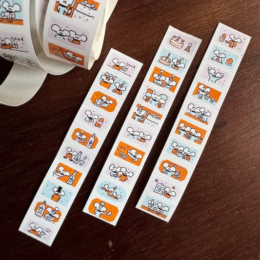 1991w2992 Everyday Apricot-Soda Label Sticker Roll