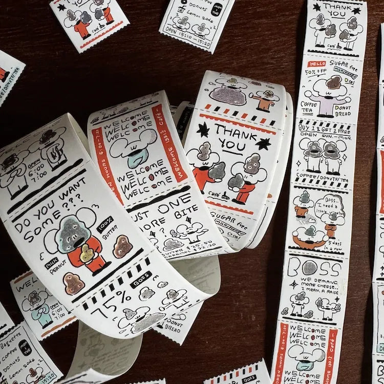 1991w2992 Thank You Ticket Sticker Roll