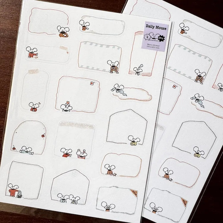 1991w2992 Daily Mouse Memo Sticker