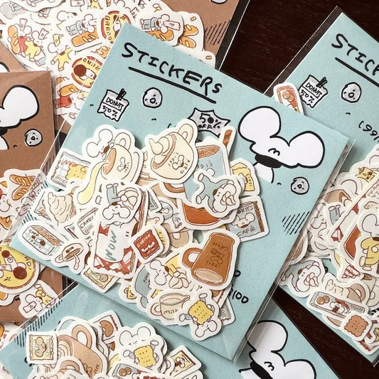 1991w2992 Cafe Sticker Pack