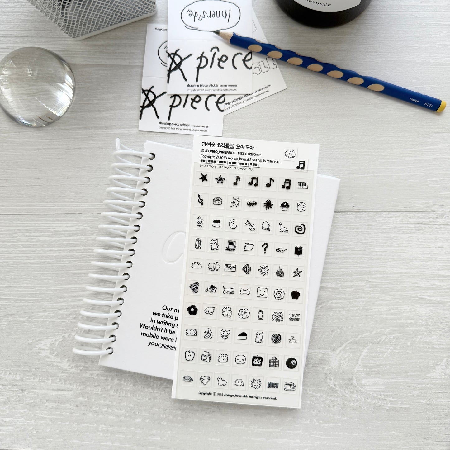 Jeongo Innerside Many Stickers / 10 Designs