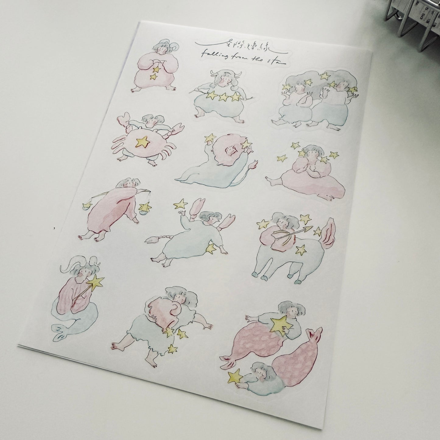 Dodolulu Falling From the Stars Washi Sticker Sheet