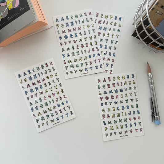 Scooty Studio Alphabet Sticker / Fruit Cereal