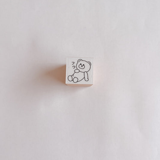 Tomoshop Rubber Stamp Design / Resting Bear