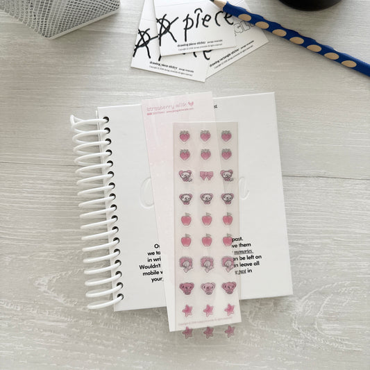 Jeongo Innerside Strawberry Milk Sticker Sheet