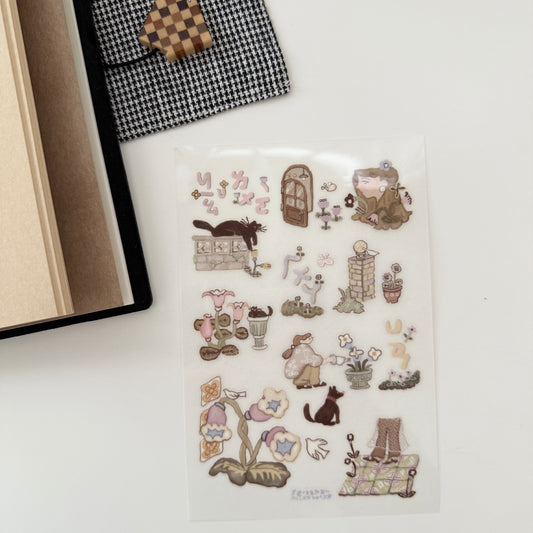 Misshoegg Corner Garden Transfer Sticker Set