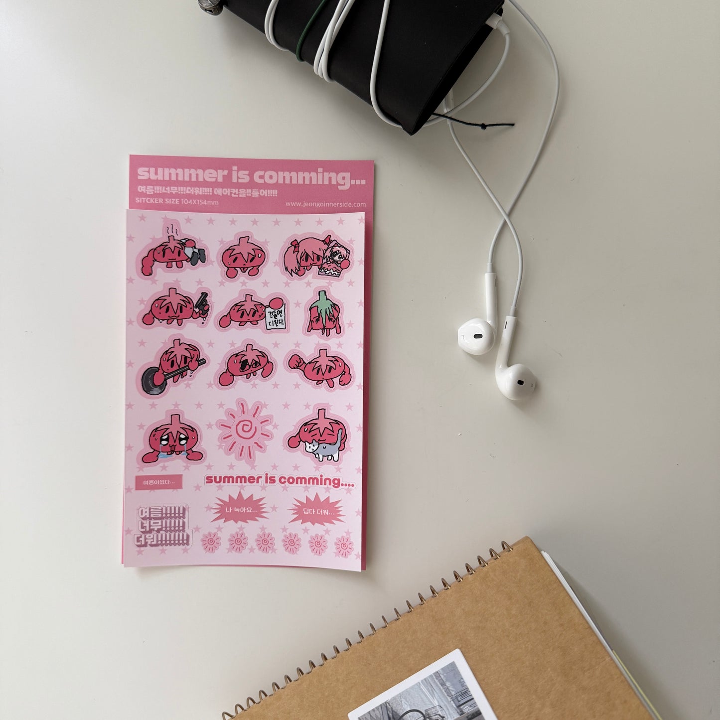 Jeongo Innerside Ms. Tomato's Summer Sticker Sheet