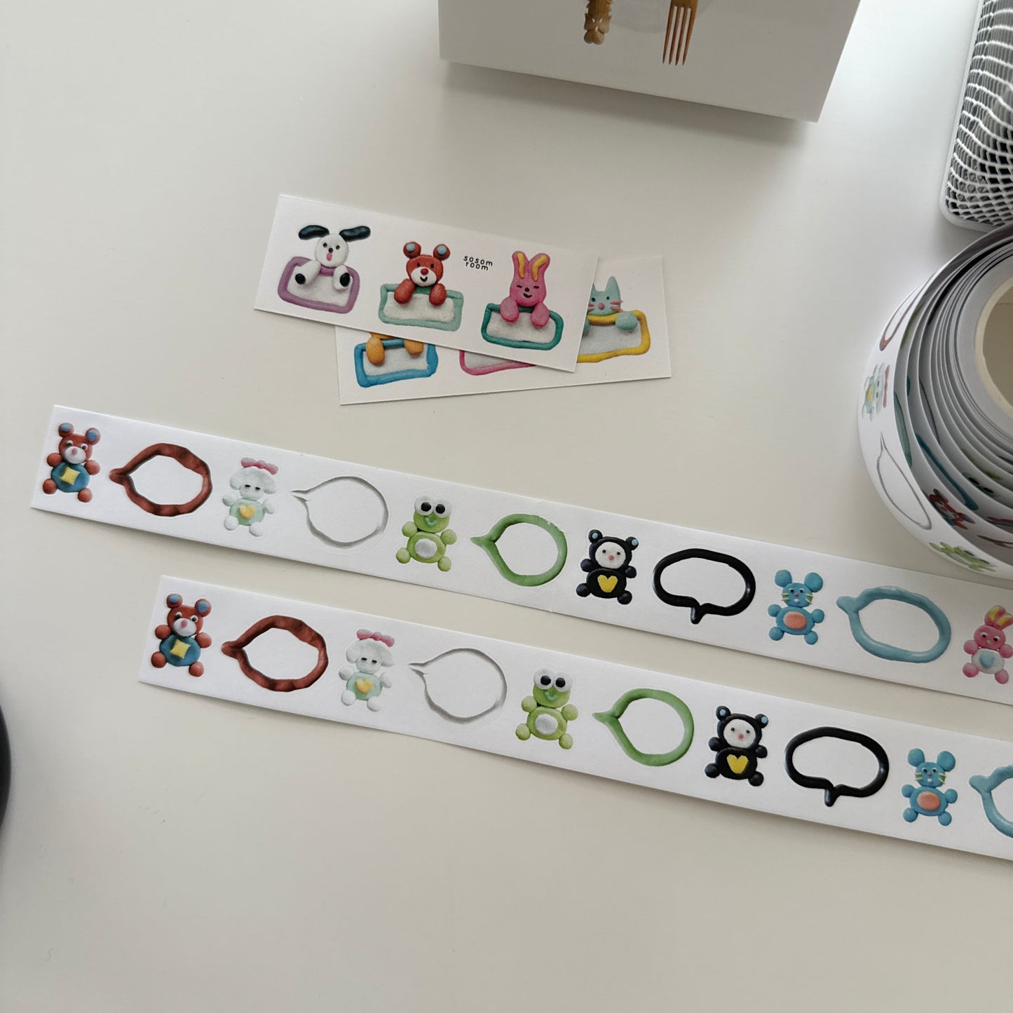 Sosom room Talk! Kiss-cut Sticker Roll
