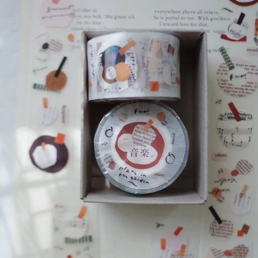 Mr. Eggplants Plates in the Garden PET Tape