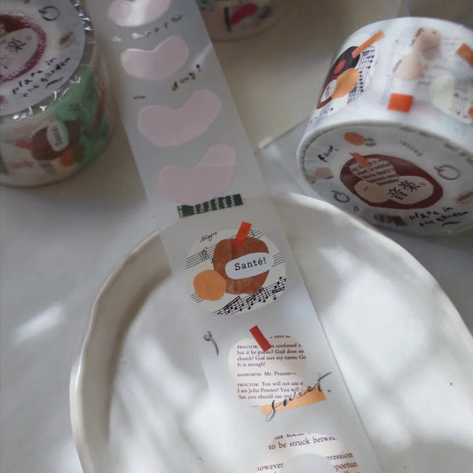 Mr. Eggplants Plates in the Garden PET Tape