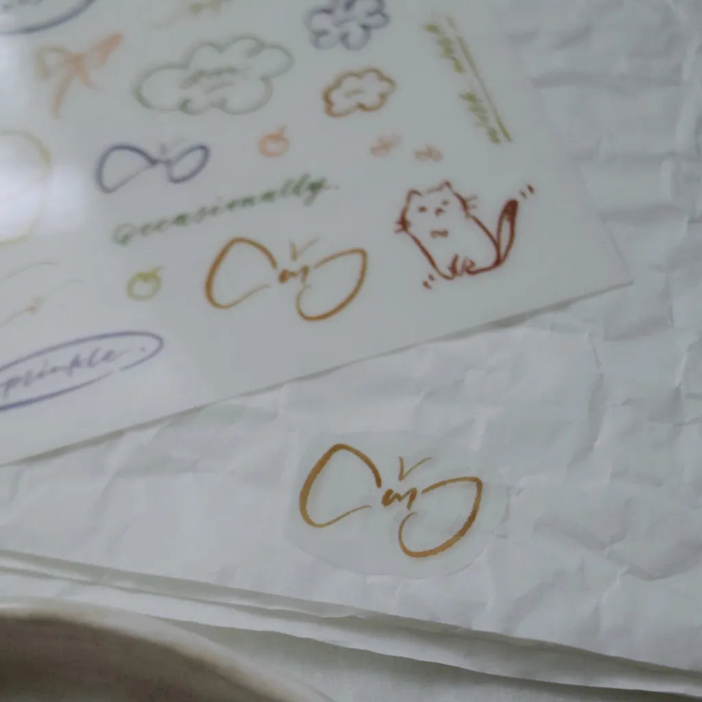 Mr. Eggplants Little Joyful Moments Transfer Sticker