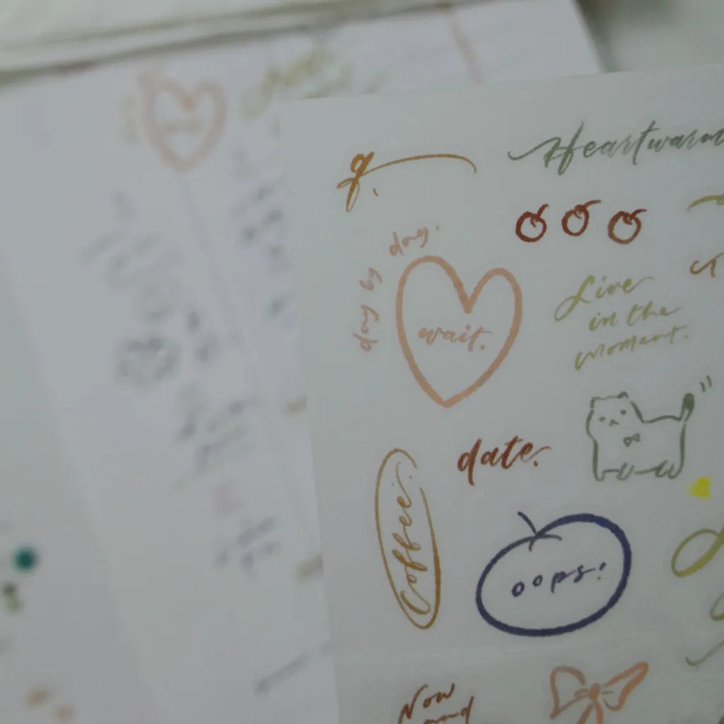 Mr. Eggplants Little Joyful Moments Transfer Sticker