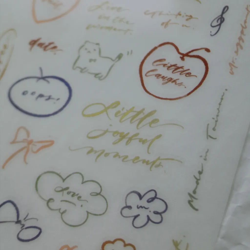 Mr. Eggplants Little Joyful Moments Transfer Sticker