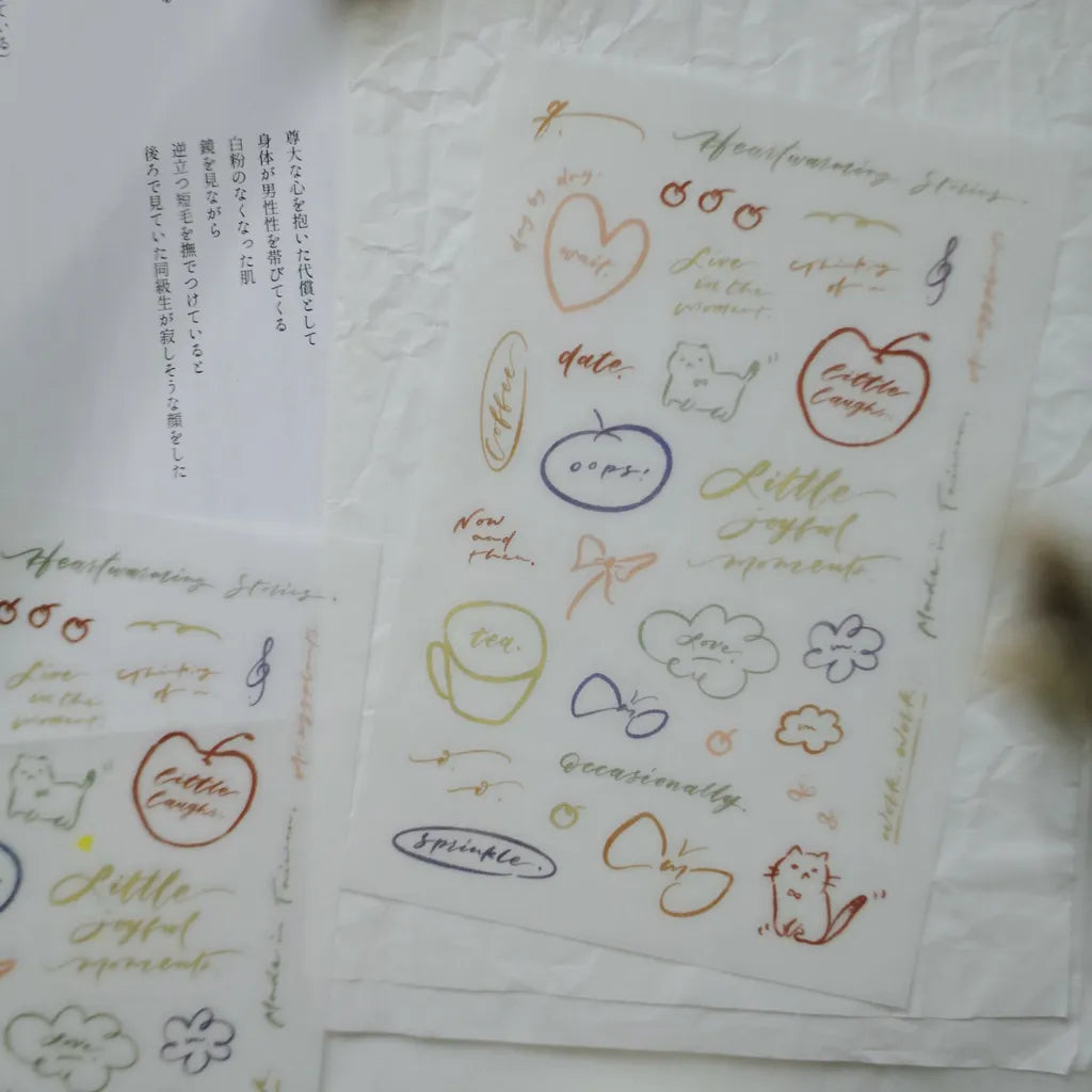 Mr. Eggplants Little Joyful Moments Transfer Sticker