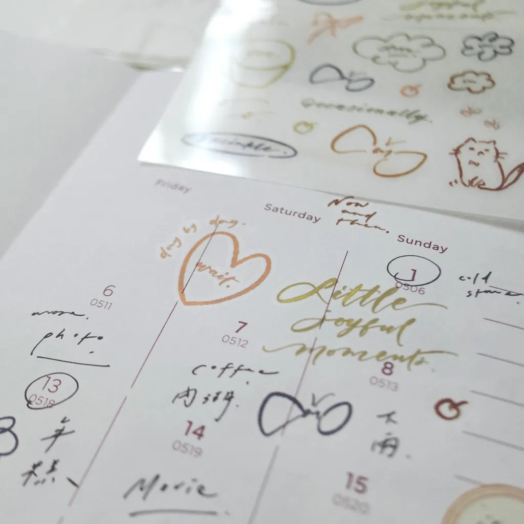 Mr. Eggplants Little Joyful Moments Transfer Sticker