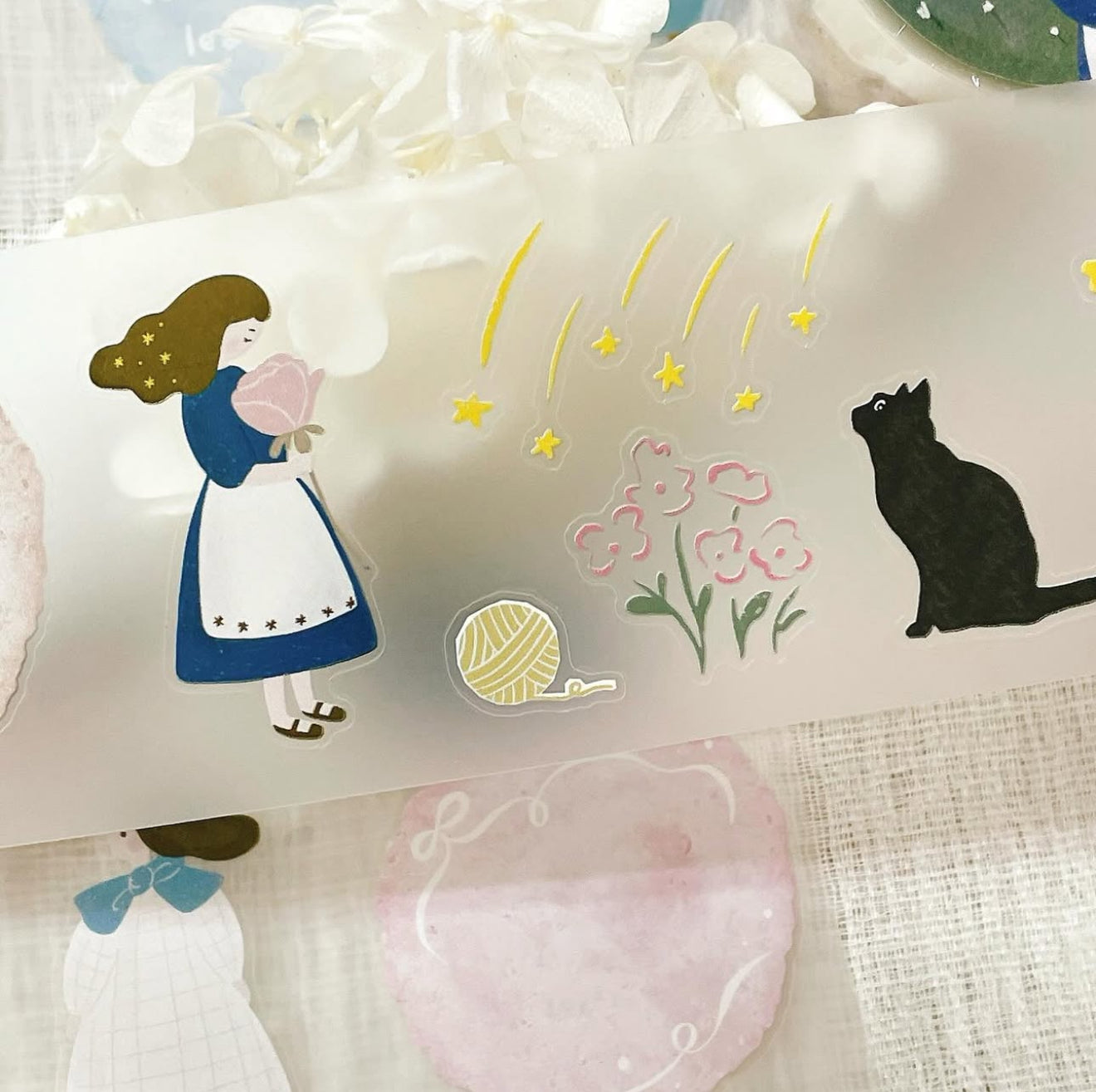 63penhouse x Hairmo Little Romance Die-cut PET Sticker Roll