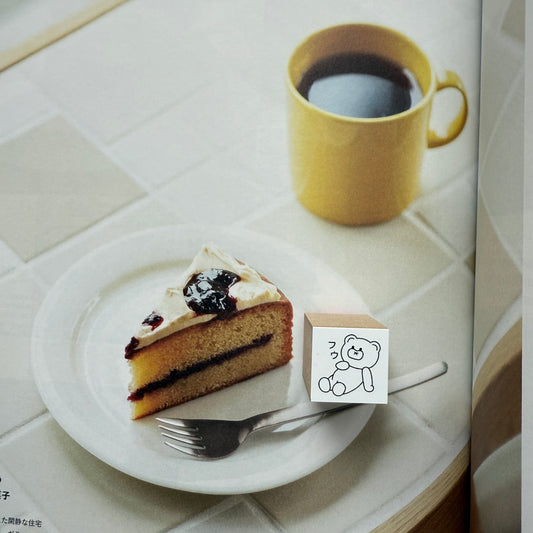 Tomoshop Rubber Stamp Design / Resting Bear