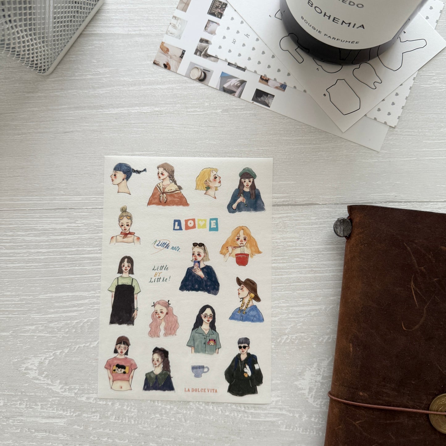 La Dolce Vita It's So Nice to Have You A6 Size Washi Sticker Sheet