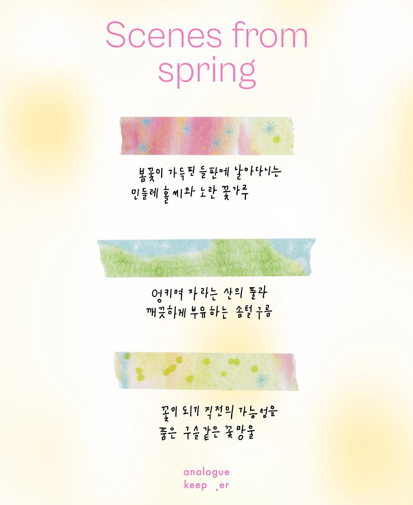 Analogue Keeper Colorchip Masking Tape / 4 Seasons