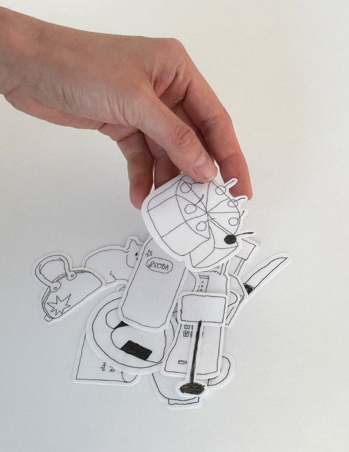 Jeongo Innerside Mini Drawing Sticker Pack | 05