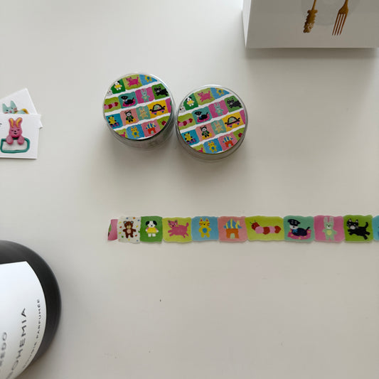 Sosom room Paper Friends Die-cut Masking Tape