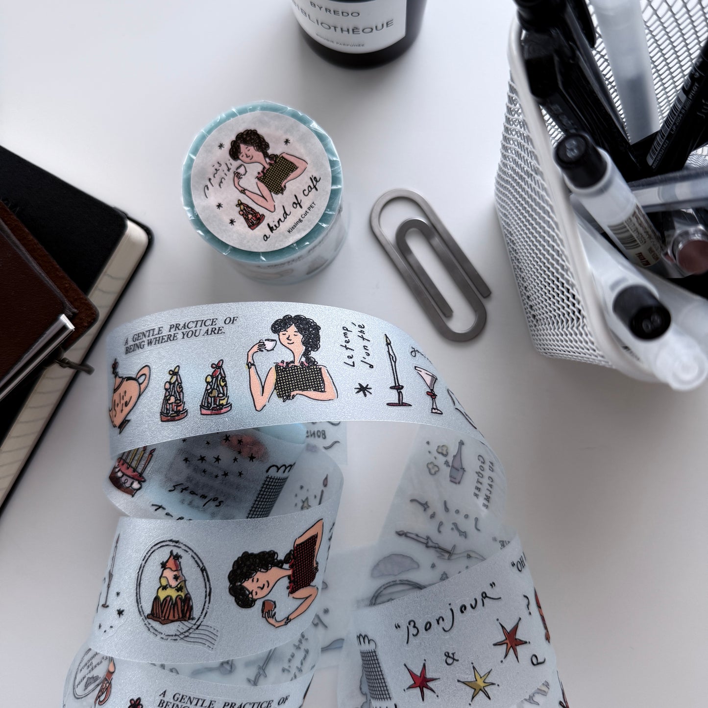A Kind of Cafe French Afternoon Tea PET Sticker Roll