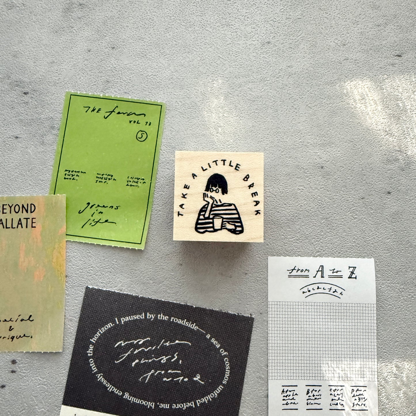 MA7stamp 2025 NEW Fumiko Rubber Stamp / 4 Designs