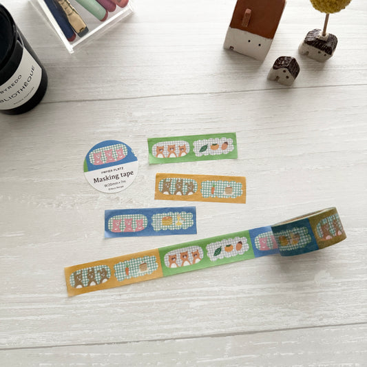 25.recipe x Papier Platz Masking Tape / Animal Portrait