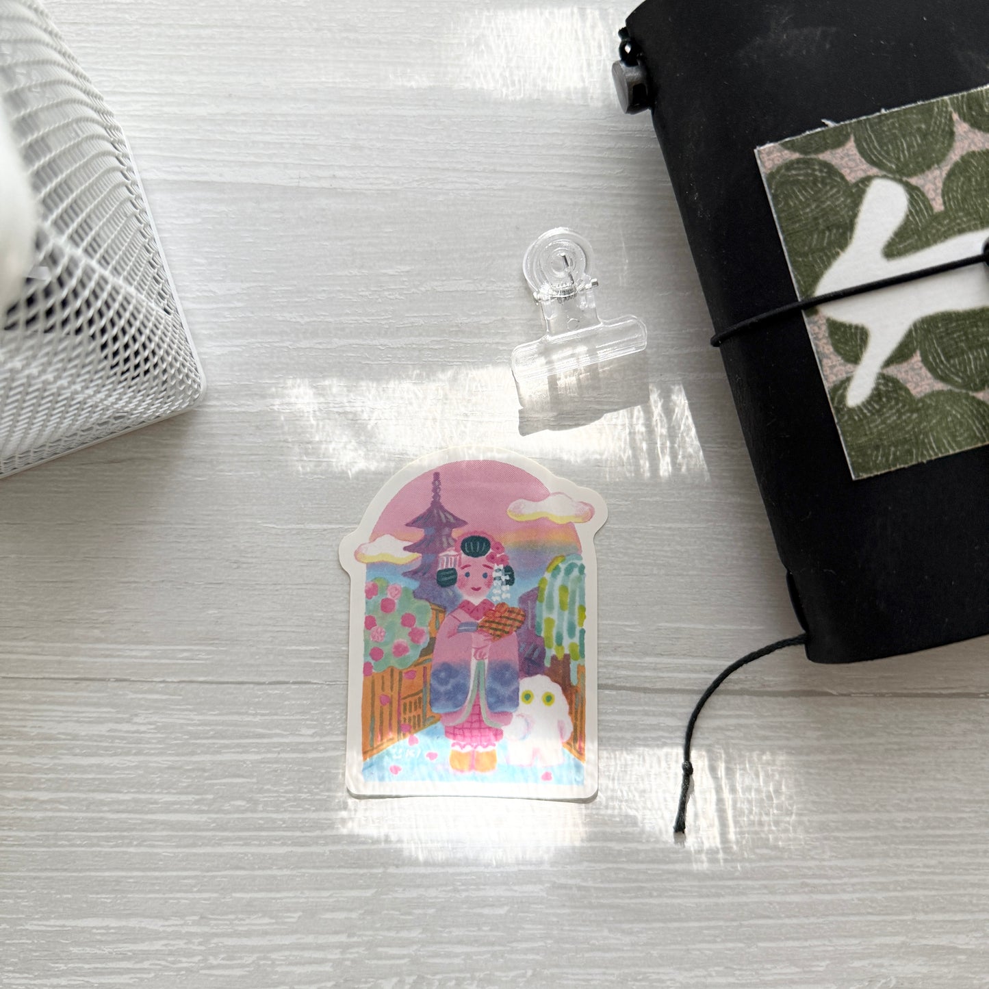 Cozyca Itoi Yuki Die-cut Sticker / Tokyo & Kyoto