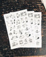 Somesortof.fern Little Black Faces Transfer Sticker Pack