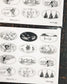 Somesortof.fern Beloved Sketches Transfer Sticker Set