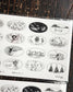 Somesortof.fern Beloved Sketches Transfer Sticker Set