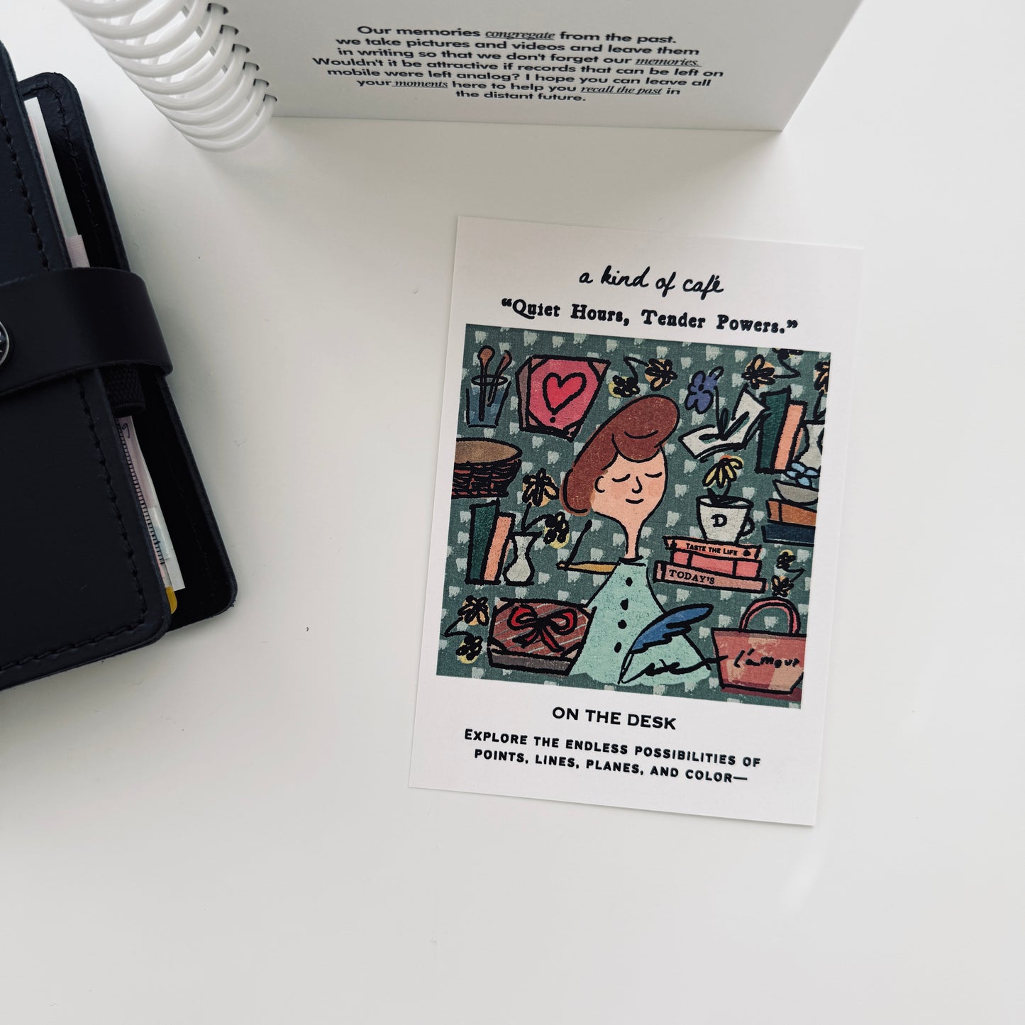 A Kind of Cafe On The Desk Postcard