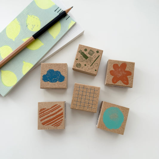 Kodomo No Kao Pattern Rubber Stamps / 6 Designs
