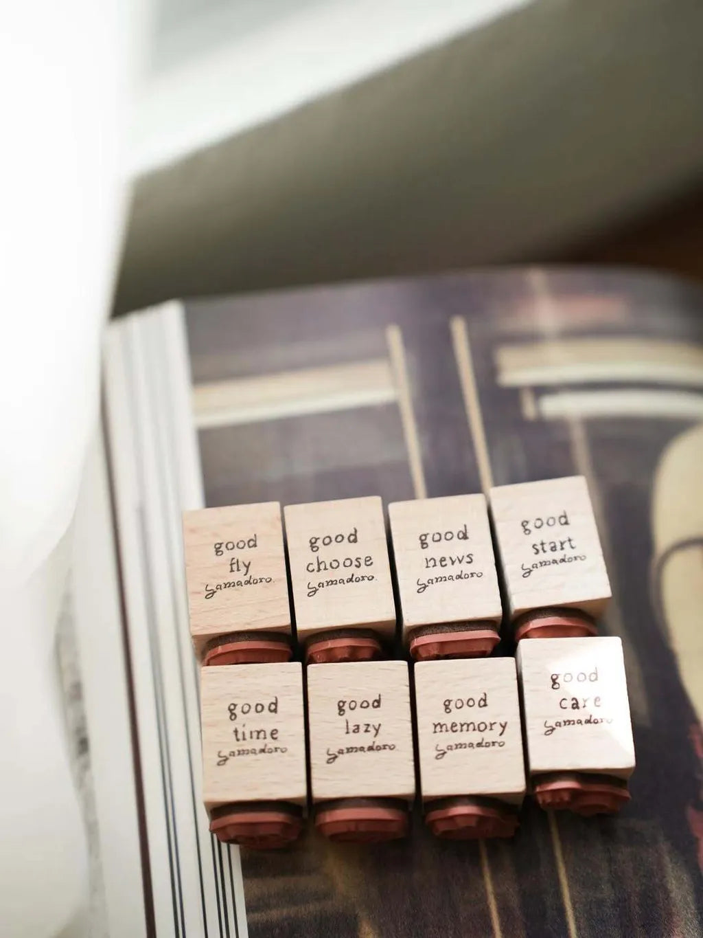 Yamadoro Good List Rubber Stamp Set