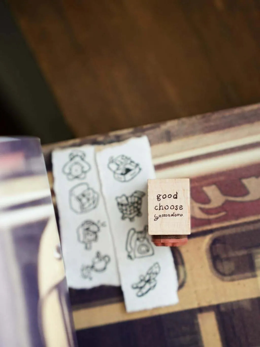 Yamadoro Good List Rubber Stamp Set