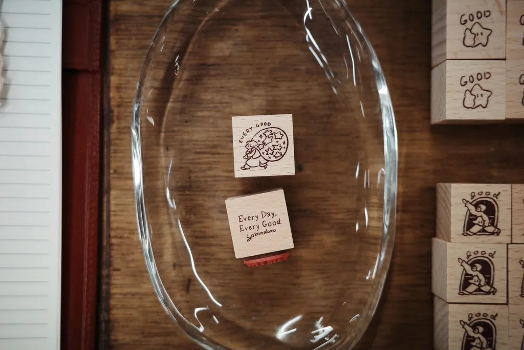 Yamadoro Good Star Rubber Stamp / 4 Designs