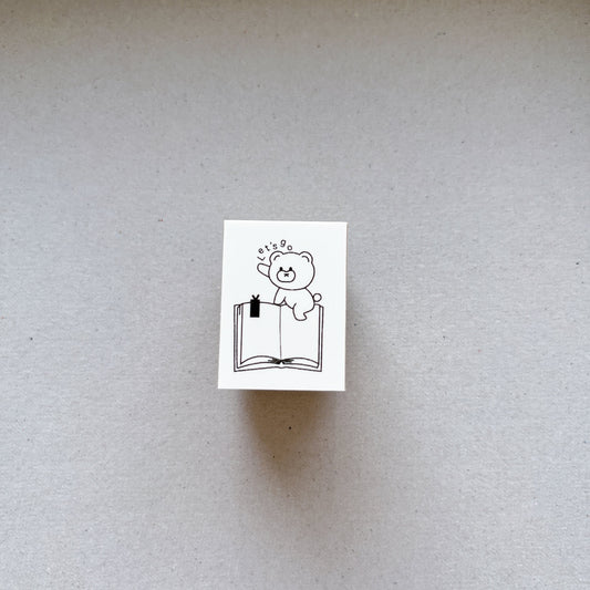 Tomoshop Rubber Stamp Design / Let's Go Kuma-chan