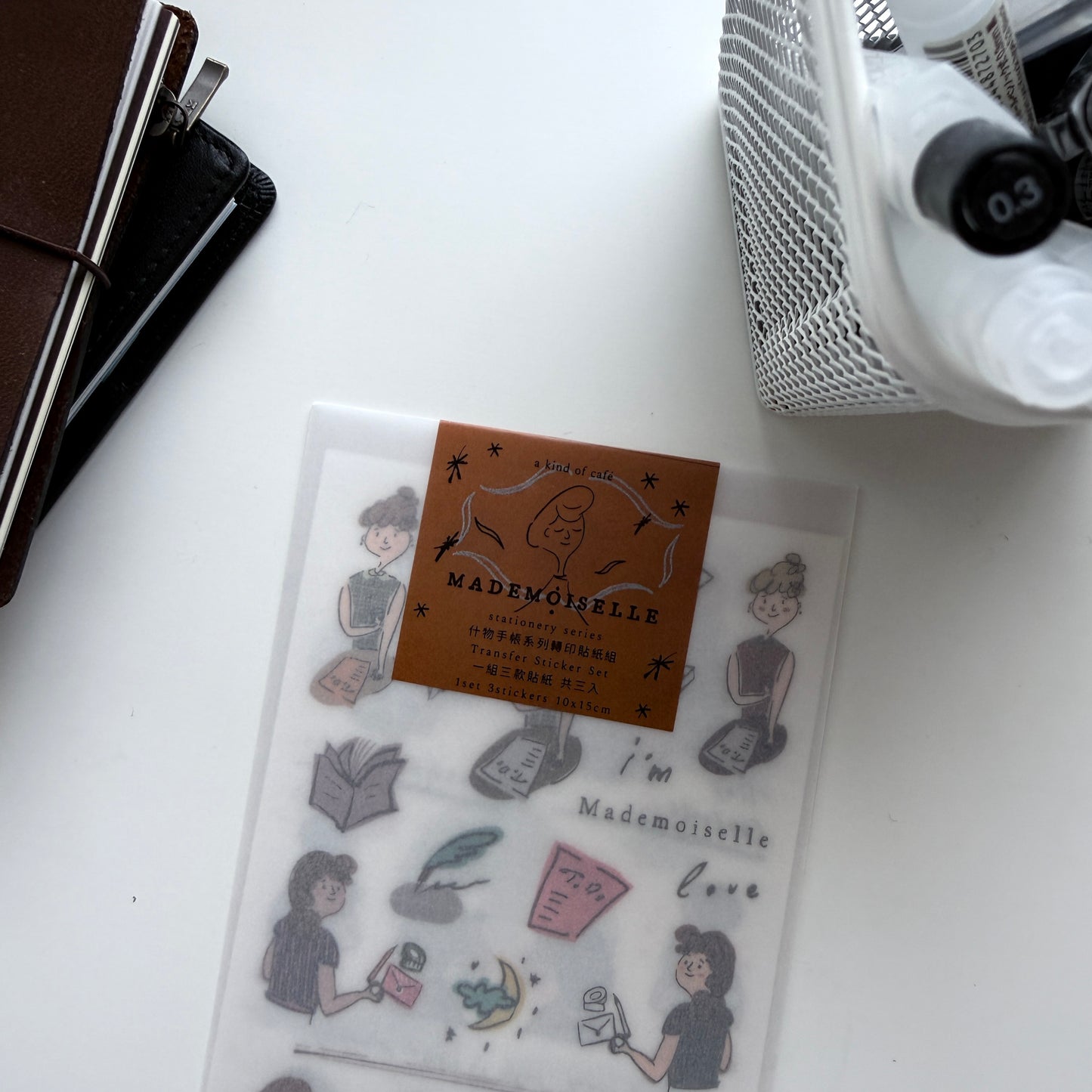 A Kind of Cafe Mademoiselle Transfer Sticker Pack