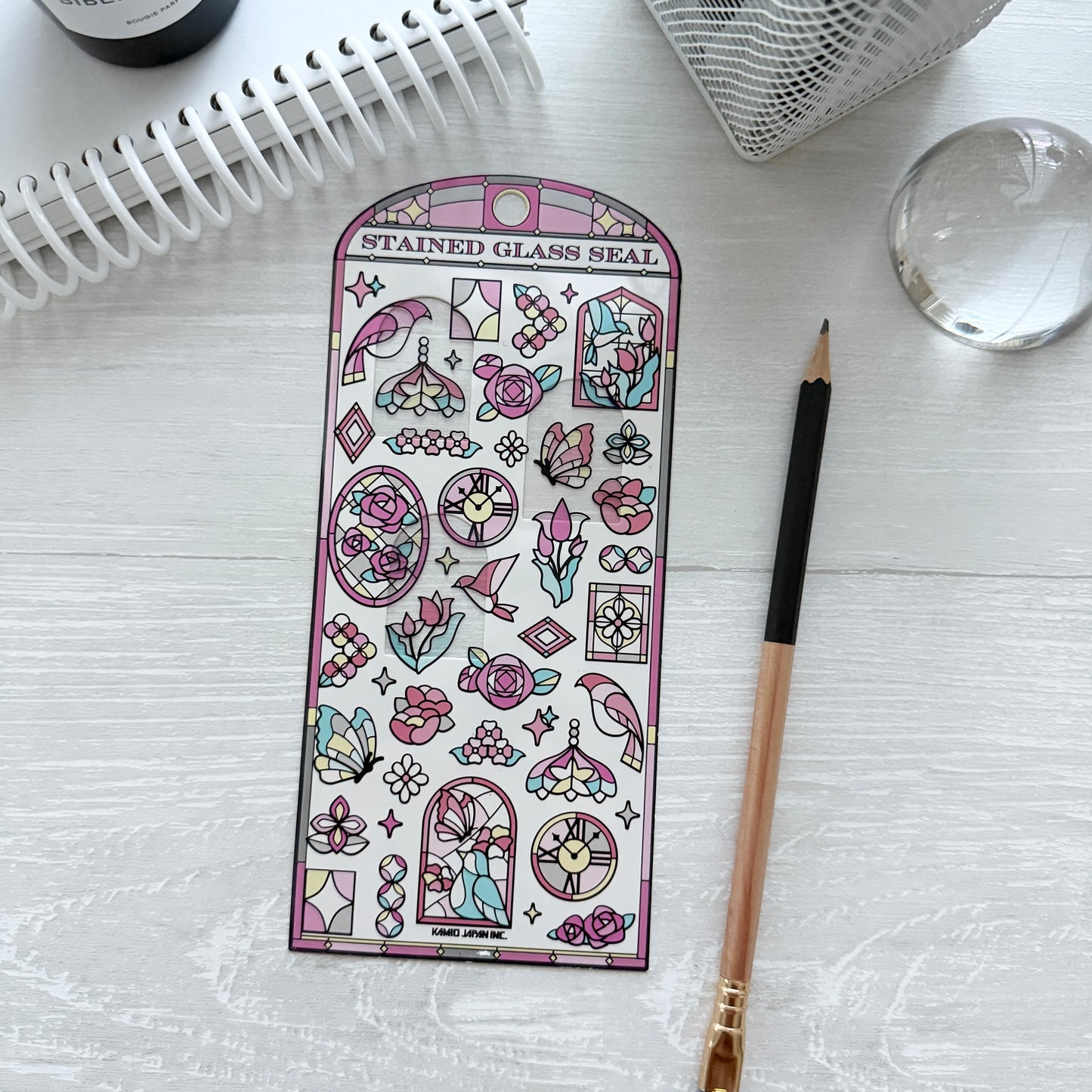 Kamio Japan Stained Glass Sticker / 3 Designs