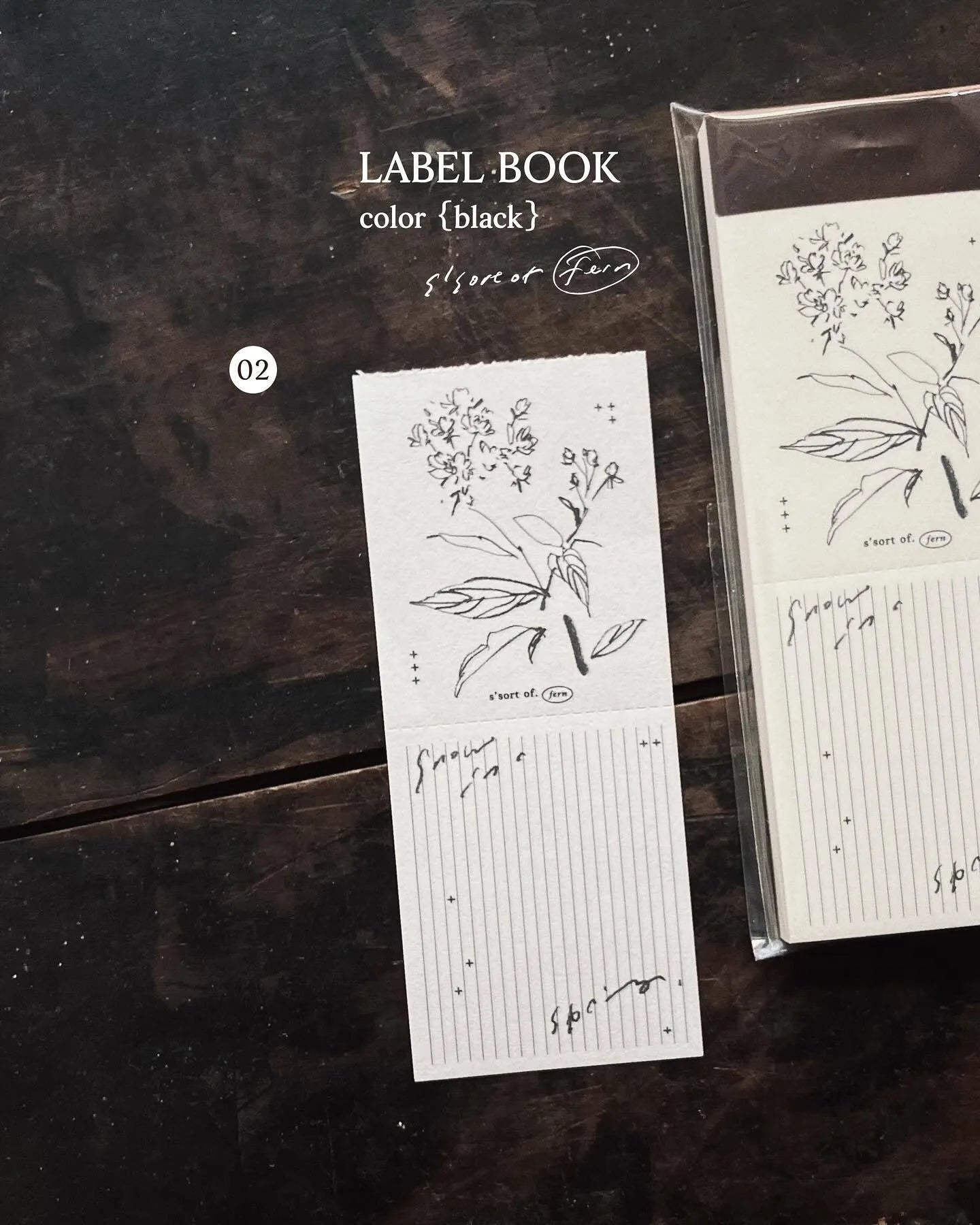 Somesortof.fern Bridal Wreath Label Book