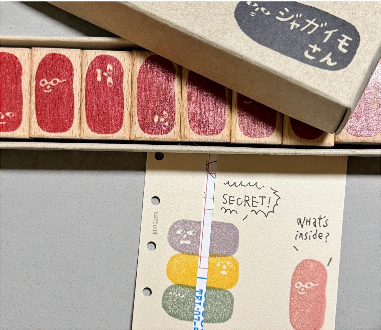 Matsukawasanmiya Mr. Potato Rubber Stamp Set