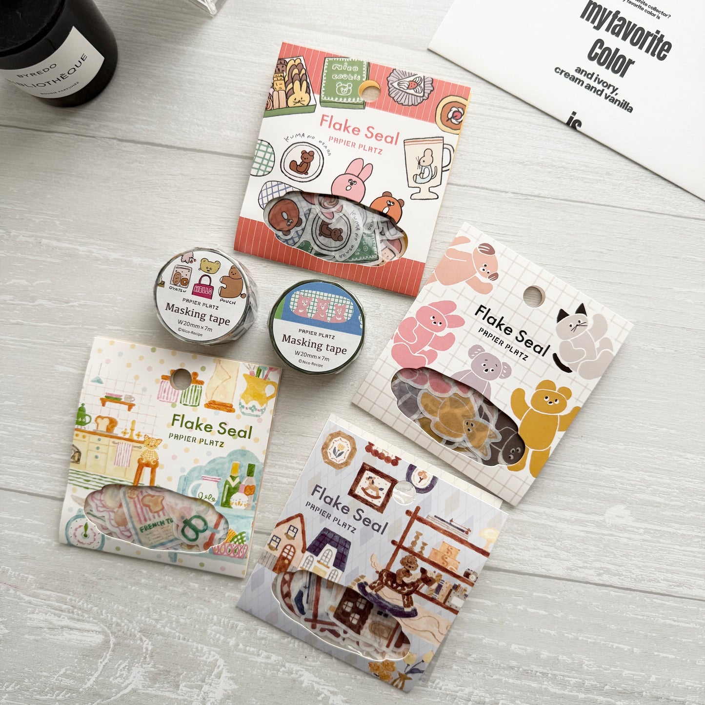 25.recipe x Papier Platz Washi Sticker Pack / 2 Designs