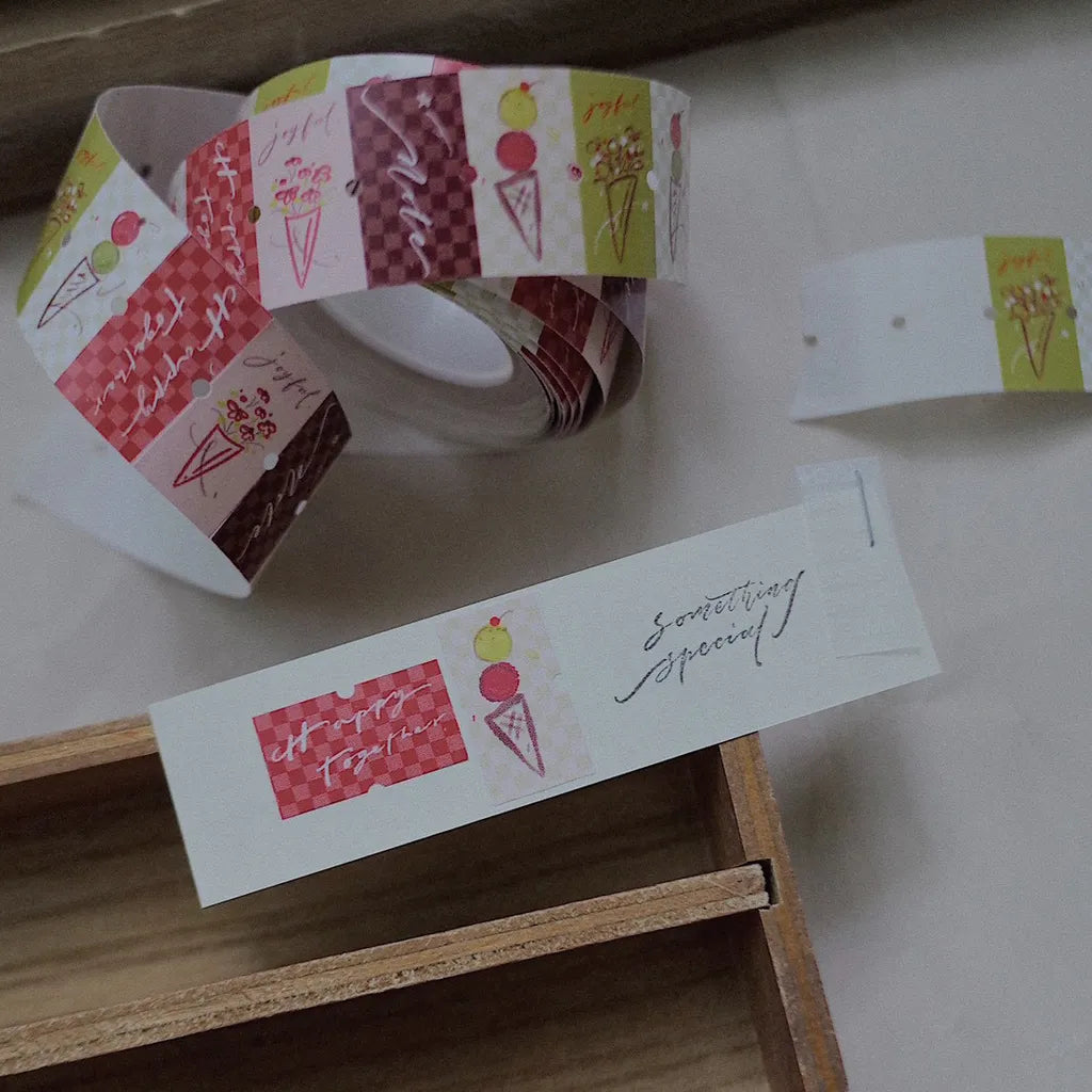 Mr. Eggplants Joyful Time Label Sticker Roll / Ver. 1