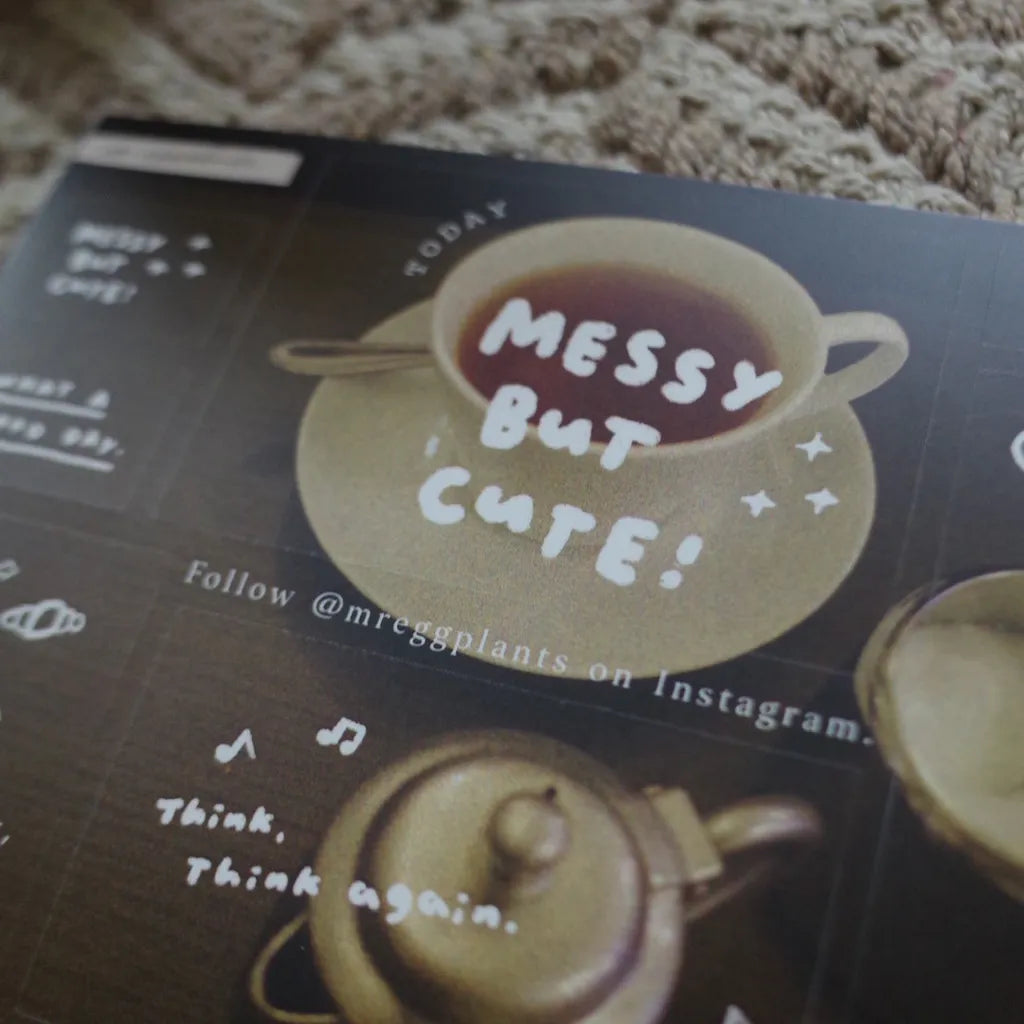 Mr. Eggplants Messy & Ugly Series Sticker + Card Set / 3 Options