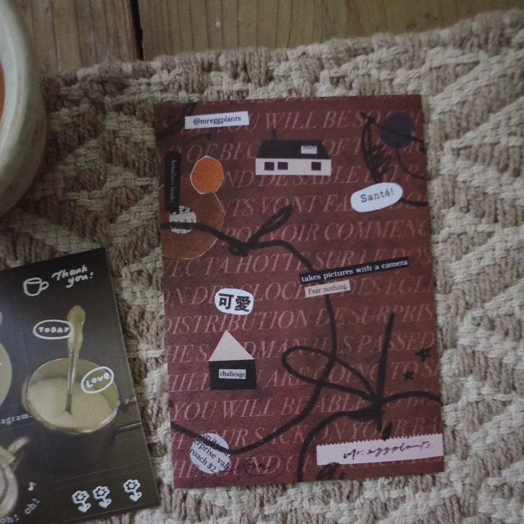 Mr. Eggplants Messy & Ugly Series Sticker + Card Set / 3 Options