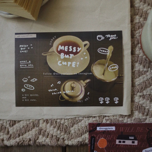 Mr. Eggplants Messy & Ugly Series Sticker + Card Set / 3 Options