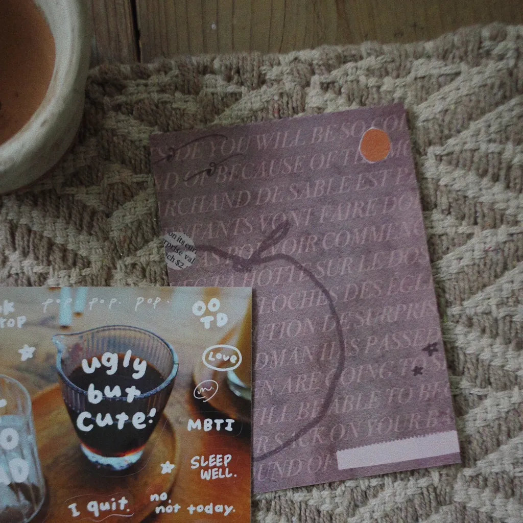 Mr. Eggplants Messy & Ugly Series Sticker + Card Set / 3 Options